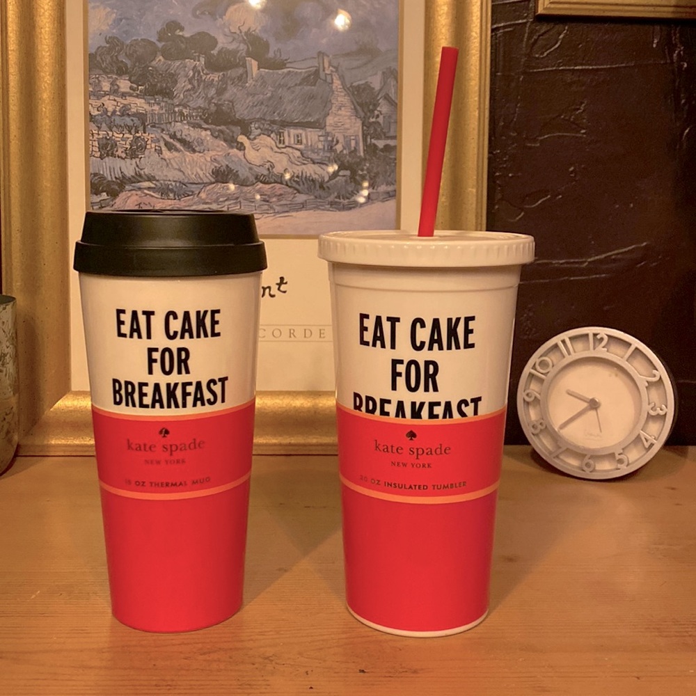 Kate Spade reusable cups. Hot and Cold